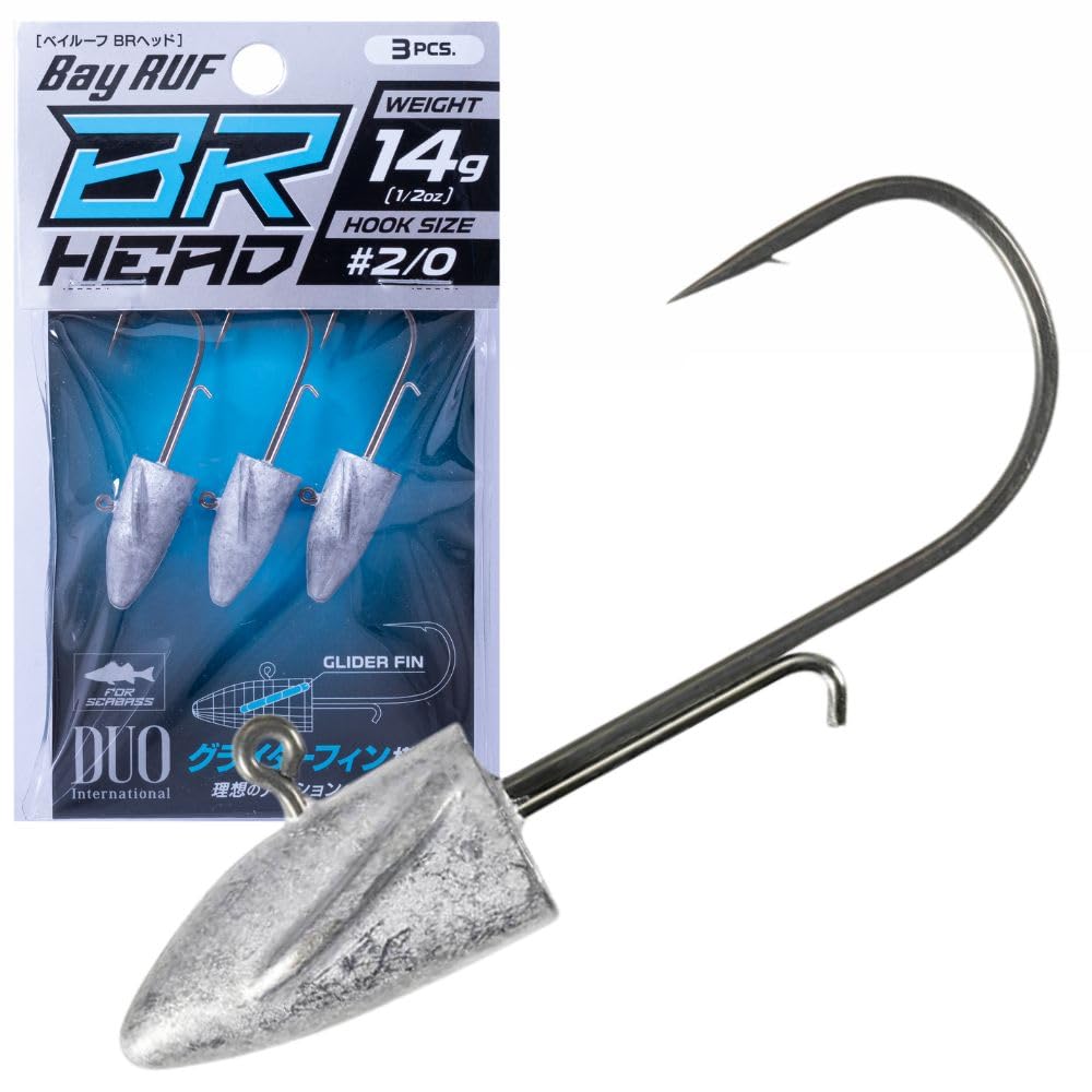 Derma Ultimate Originals Duo Bail Roof BR Head closeup shows a durable seabass-ready design for stable casts.