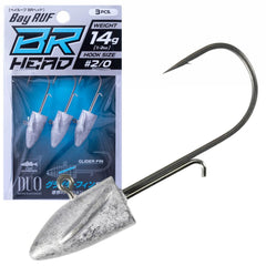 Derma Ultimate Originals Duo Bail Roof BR Head closeup shows a durable seabass-ready design for stable casts.