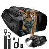Derosko night vision binoculars with 4K-ready clarity on the 4-inch screen for day and night viewing.