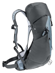 Deuter AC Lite 14L SL hip fins wrapped around the hips for secure fit