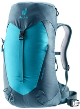Deuter AC Lite 14L SL on hiker showing slim-fit back for narrow frames