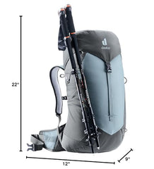 Deuter AC Lite 22 SL ergonomic shoulder straps for a snug narrow fit.