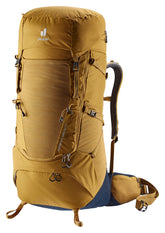 Deuter Aircontact Core 65+10L backpack showing hiking-back stability for extended treks
