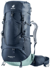 Deuter Aircontact Lite 35+10 back panel provides breathable support for long hikes.