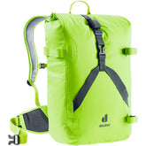 Deuter Amager roll-top expansion enables extra space for city trips.