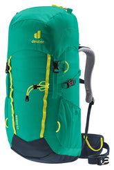 Deuter Climber 22L backpack front view, compact alpine fit for kids.