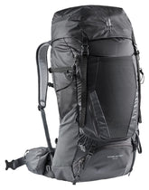 Deuter Futura Air Trek 50-10l front view showing accessible pockets for gear