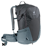 Deuter Futura 27 front view highlights featherweight comfort for all-season hiking.