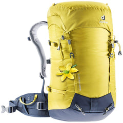 Deuter Guide Lite 28+ SL front view highlighting a lightweight alpine backpack for women on alpine expeditions