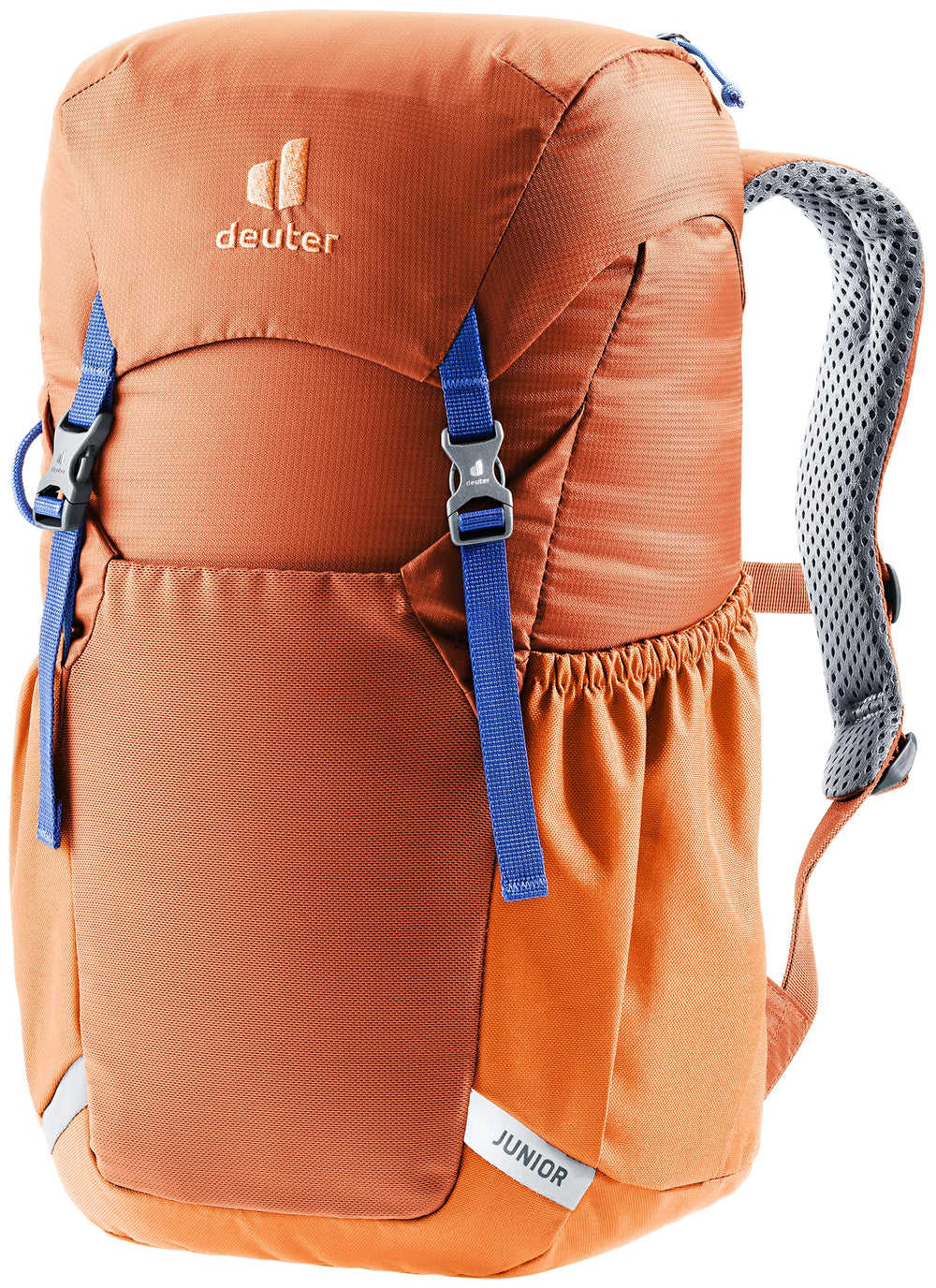 Deuter Junior front view backpack, ideal for school and outdoor adventures.