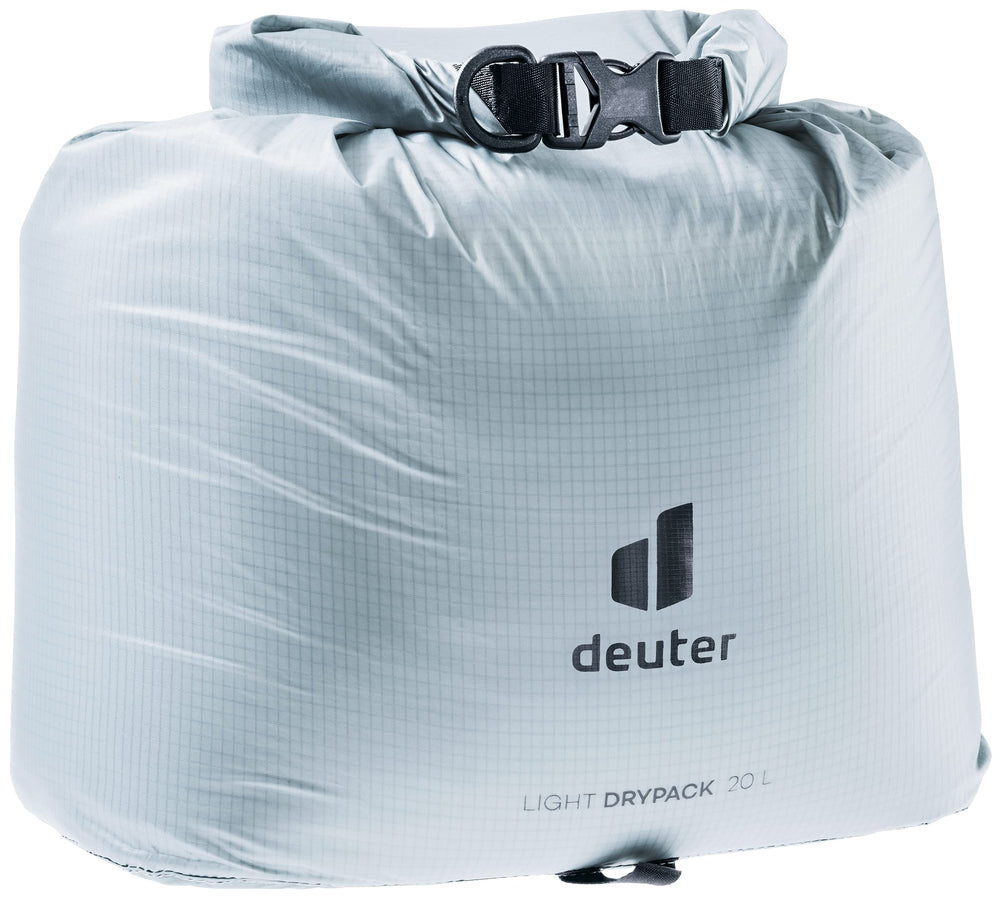 Deuter Light Drypack 20 roll-top keeps gear dry during trekking and kayaking.