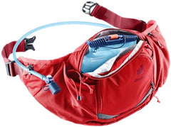 Deuter Pulse 5 bottle holder close-up demonstrates easy access.