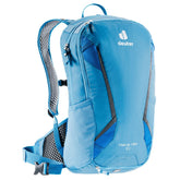 Deuter Race Air 10L azure-lapis front view highlighting lightweight fit and ventilation