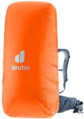 Deuter Raincover III 45-90L in Koi protects a backpack from rain during hikes
