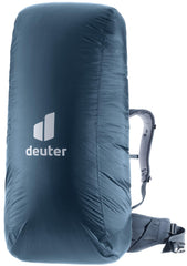 Deuter Rain Cover III over a 45-90L backpack provides reliable rain protection for hiking.