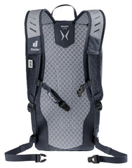 Deuter Speed Lite 13L backpack back view shows adjustable sternum straps for stable carries.