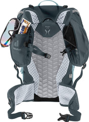 Deuter Speed Lite 23L SL ergonomic shoulder straps with pockets for convenient on-the-go storage.