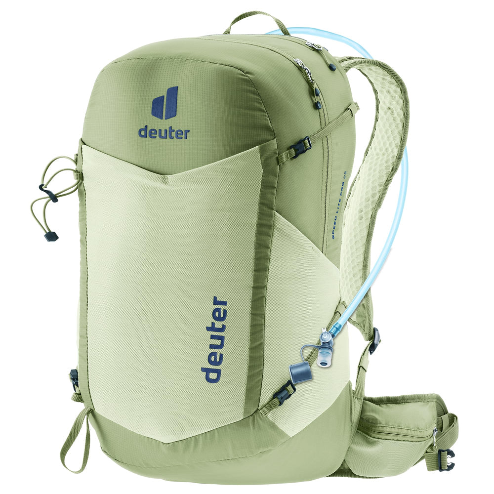 Deuter Speed Lite Pro 25L front view with hydration compatibility for fast-paced hikes.