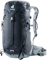 Deuter Trail 18L backpack front view with secure fit for mountain hikes.