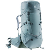 Deuter Women's Aircontact Core 65+10 SL backpack front view shows ergonomic support for long treks
