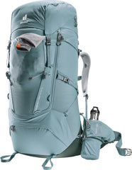 Deuter Women's Aircontact Core 65+10 SL back ventilation highlights cooling airflow on climbs