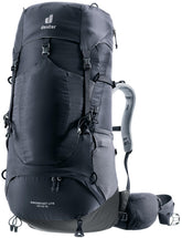 Deuter Women’s Aircontact Lite 45 + 10 SL backpanel closeup with breathable padding for comfort.