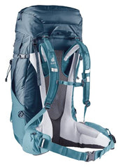 Deuter Women's Futura Air Trek 45-10 hip fins closeup showing ergonomic padding for comfort.
