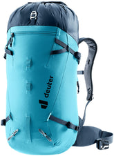 Deuter Guide 28L SL backpack in Lagoon-Ink seen from the side for alpine travel