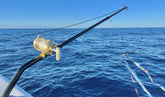 Dev Fishing teaser rod outrigger dredge pole 7ft aluminum build ideal for durable marine use.