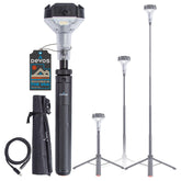 Devos LIGHTRANGER 800 Mini extended-height setup for wide campsite lighting.