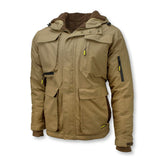 DEWALT DCHJ091 heated jacket front view with 3-zone heat for versatile warmth.
