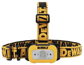 DEWALT headlamp with 200-lumen beam provides bright visibility for precise work in dim spaces.