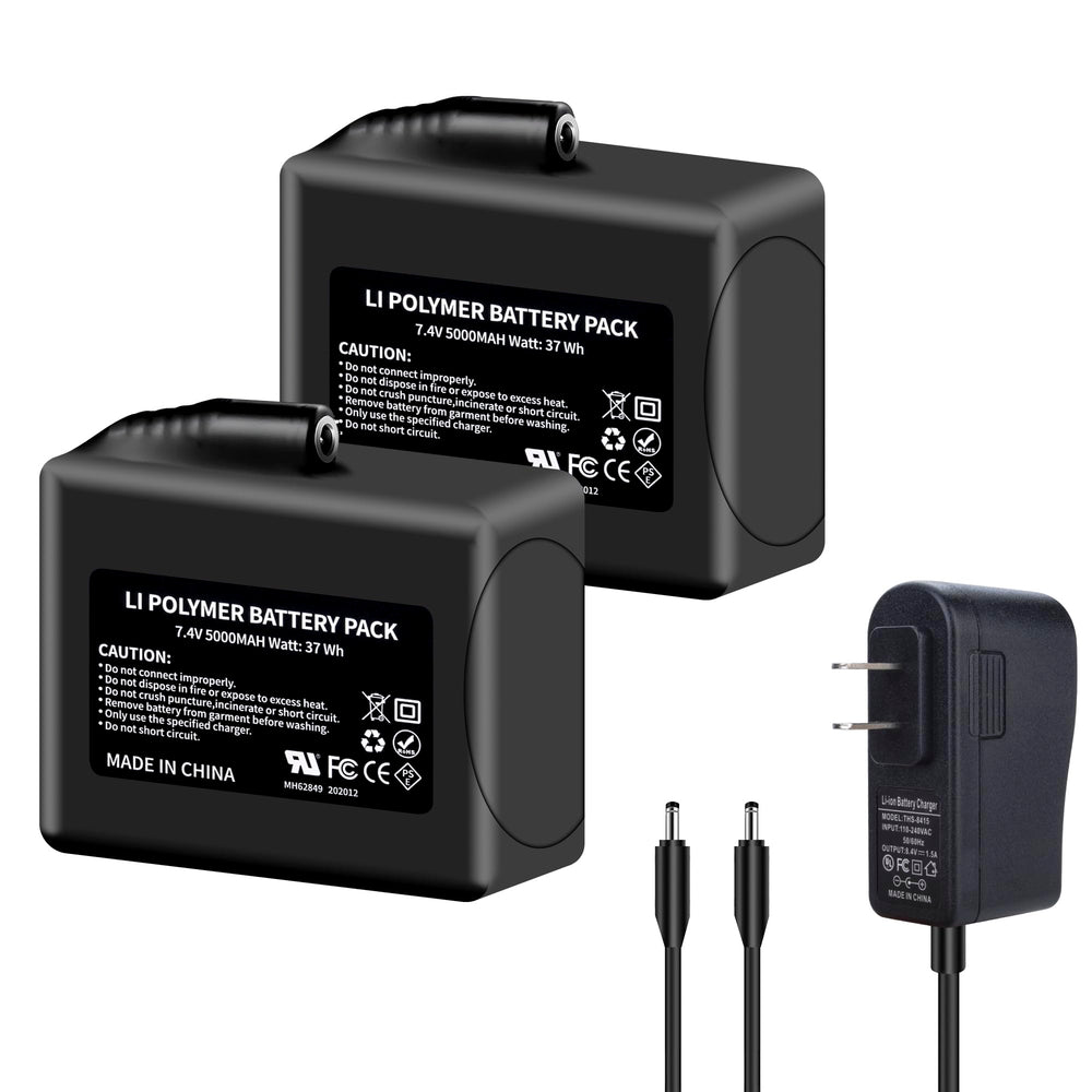 DFTIM 2pack battery front view — compact power for extended heated gear