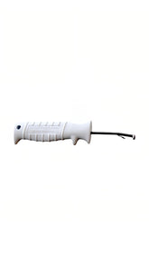 DHUKR ambidextrous hook removal tool front view in white