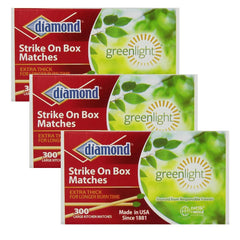 Diamond Greenlight long-reach matches designed for easy fireplace lighting