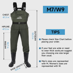 DikaSun waterproof waders chest pocket zipper for secure gear storage.