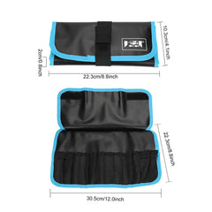 Dilwe jig bag blue-close-up material emphasizes durable PVC construction.