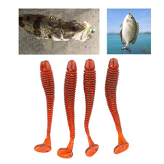 Dilwe soft plastic lure detail highlights durable, premium material for long-lasting use.