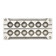 Dimatteo Round Sinker Mold with 6 cavities and 2-ounce capacity, without handle