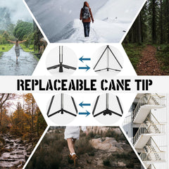 DINVES Adjustable Cane Chair storage-bag shows convenient carry-on with pocket access.