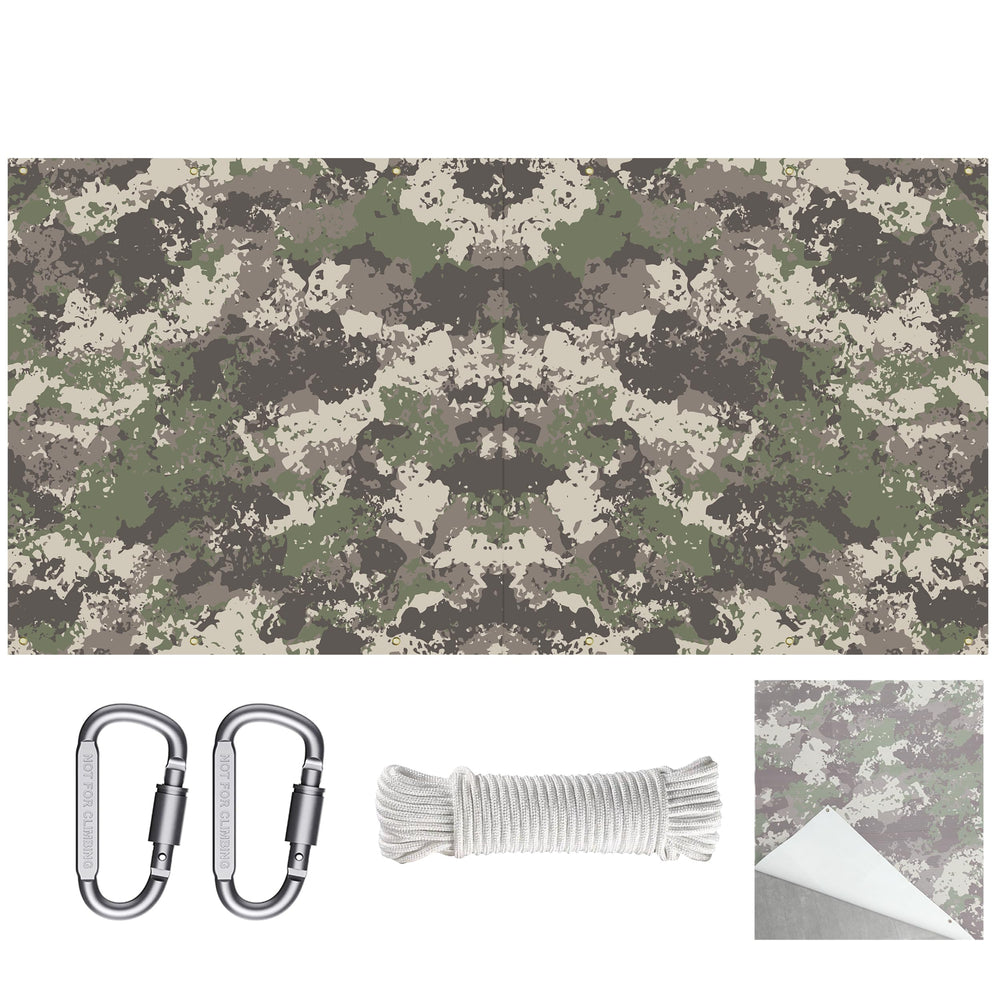 DIOLILI camouflage backstop 5x5ft durable captures arrows for safe indoor or outdoor practice.