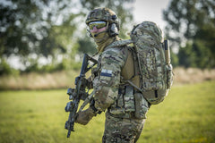 Direct Action neck gaiter FR Army Green worn as cap for quick warmth.