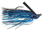 Dirty Jigs CSBB-14 in black and blue shows lifelike head action for finesse strikes.