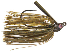 Dirty Jigs CSGRP-516 Compact Swim Jig in Green Pumpkin shows lifelike action for more bites.