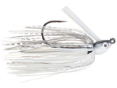 Dirty Jigs CSTAS-38 Compact Swim Jig front view with forward balance for lifelike movement.
