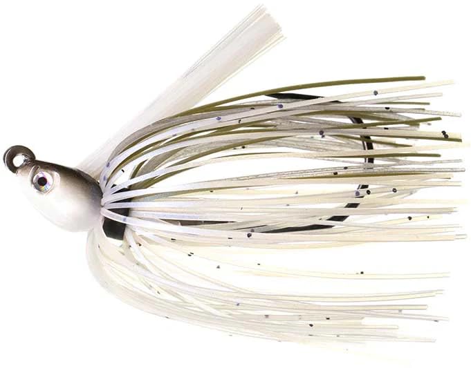 Dirty Jigs SJBLG-38 Swim Jig in Blue Glimmer Shad for lifelike baitfish action that attracts bass