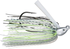 Dirty Jigs SJCSHD-38 Swim Jig Chartreuse Shad; lifelike action for weed-edge retrieves