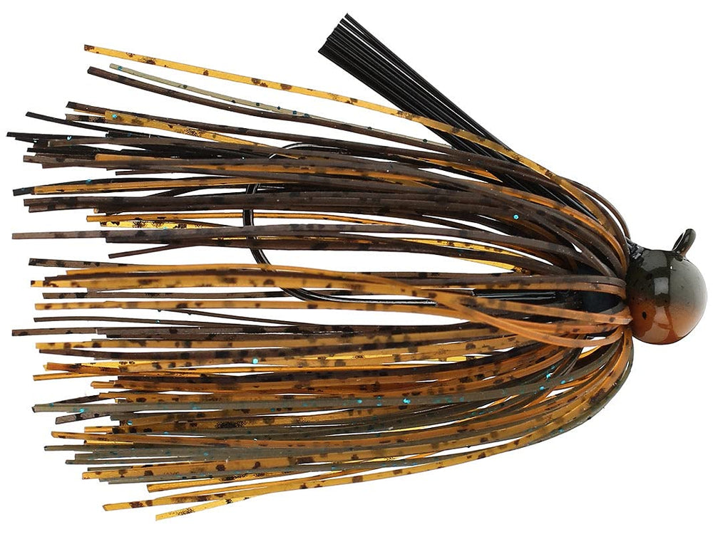 Dirty Jigs TLFFCAC-38 football jig with Canterbury Craw trailer for precise casting and steady retrieves