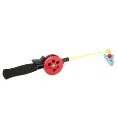 Close-up of the Diydeg kid's fishing rod and reel