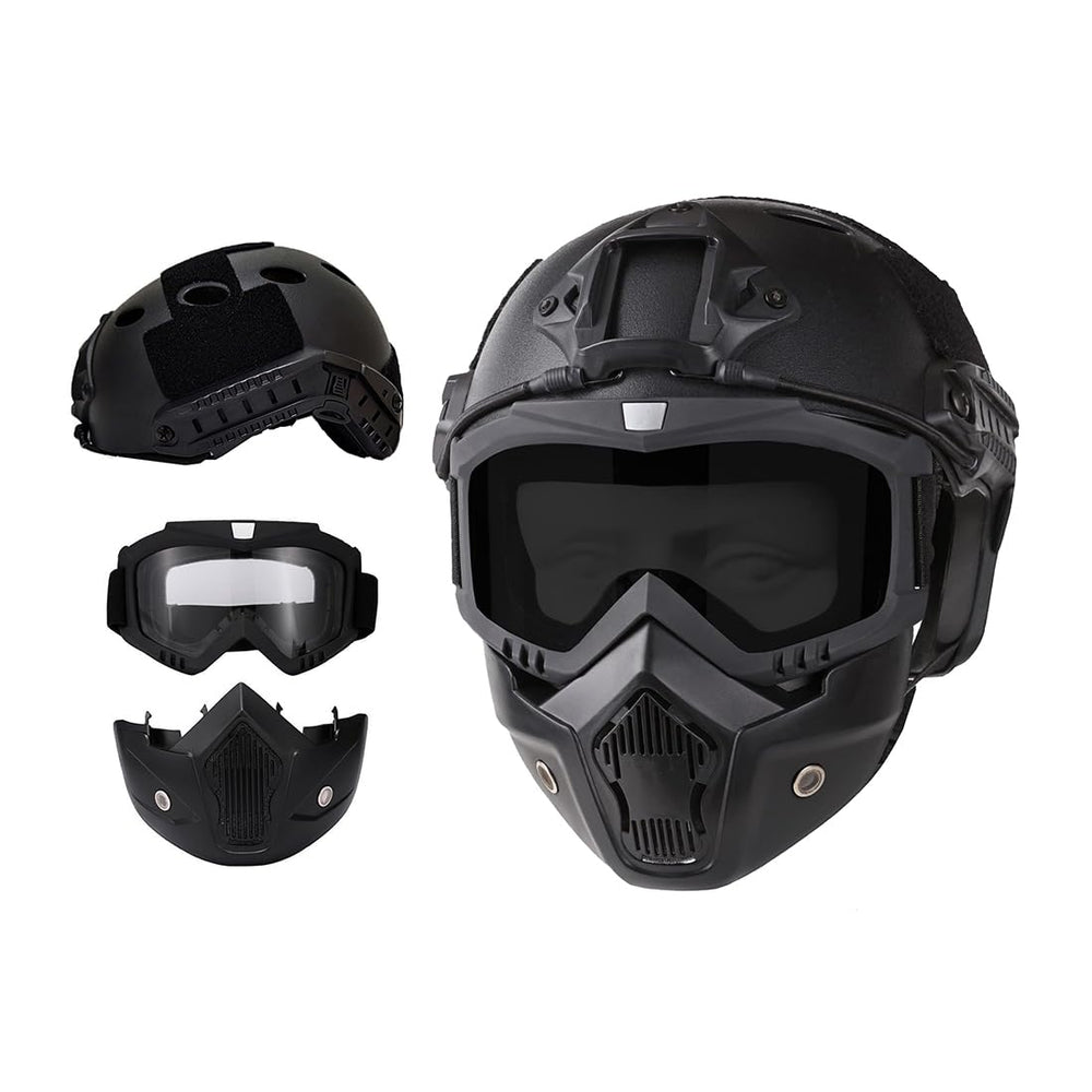 DLXARSOT airsoft helmet with NVG mount enables versatile accessory setup